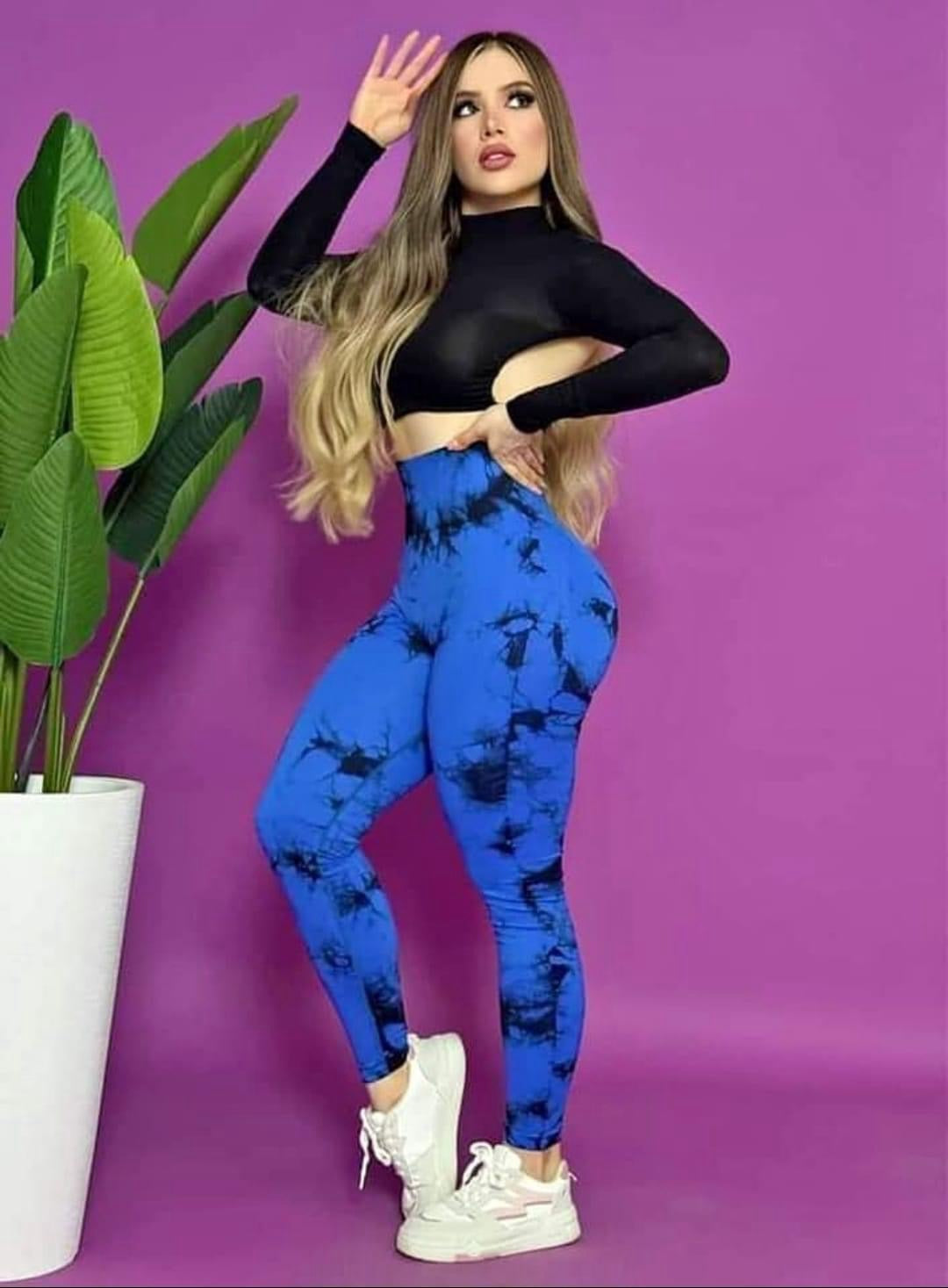 Leggins talla mediana Azul